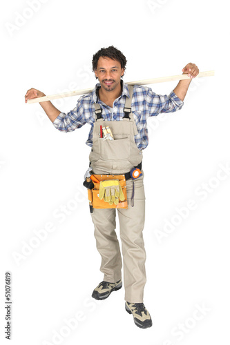 Photo: Handyman wearing a toolbelt Handyman wearing a toolbelt
