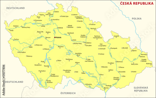 Vector: Czech Republic map Czech Republic map