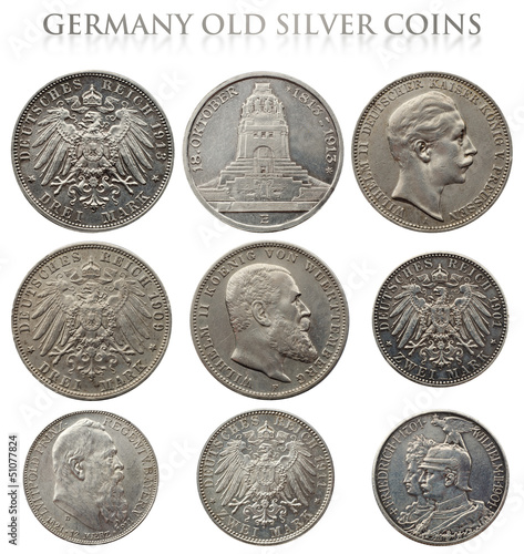 Photo: Ancient silver German coins Ancient silver German coins