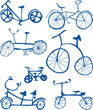 Doodle Bicycles Cutout