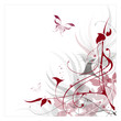 Vektor: Flora form red Flora form red