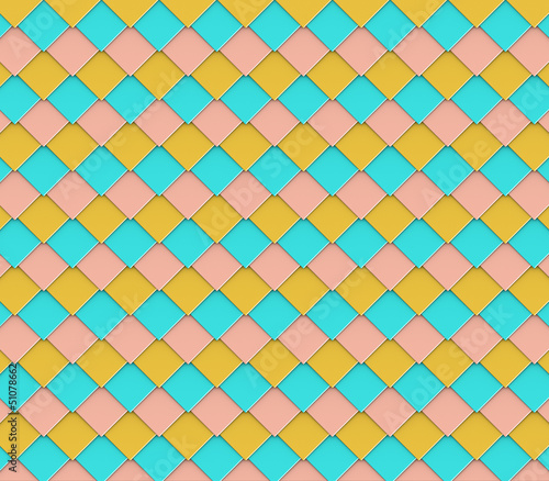 Illustration: 3d abstract diagonal square diamond shape tile backdrop 3d abstract diagonal square diamond shape tile backdrop