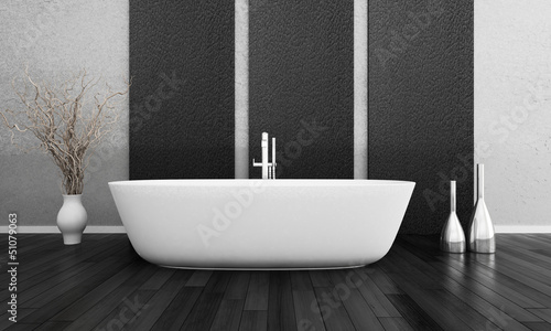 Illustration: Interior of Luxurious Design Bath Room Interior of Luxurious Design Bath Room