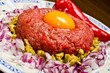 Traditional tartar steak