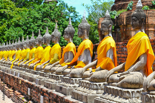 Fototapeta Wat Yai Chai Mongkhon in Ayuthaya province of Thailand