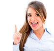 Business woman having a great idea
