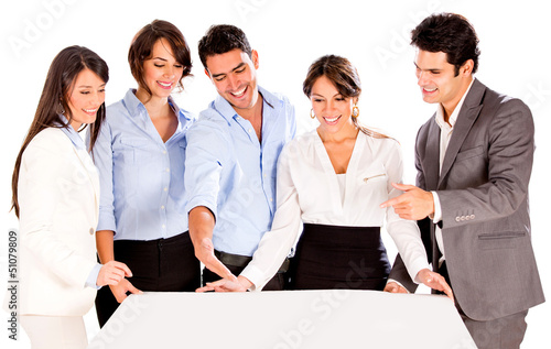 Photo: Architects with a mockup Architects with a mockup