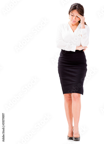 Photo: Worried business woman Worried business woman