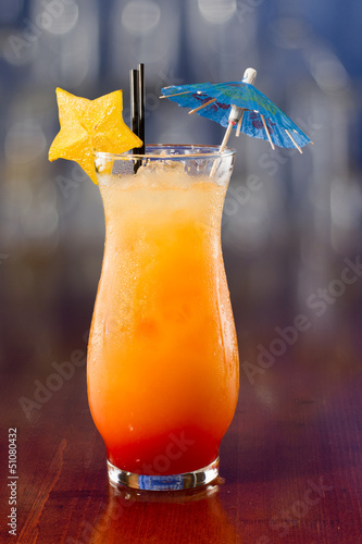 Photo: fresh tropical juice cocktail fresh tropical juice cocktail