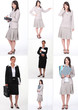 Collage of businesswomen at work