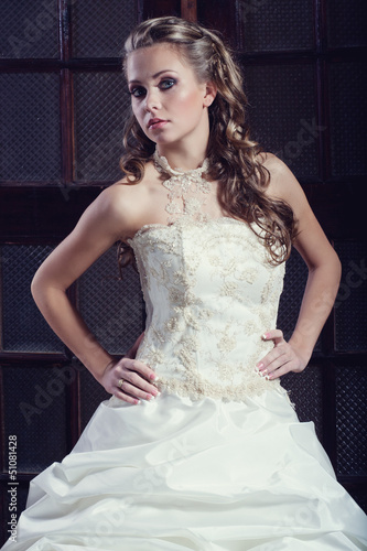 Photo: Bride portrait.Wedding dress Bride portrait.Wedding dress