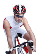cyclist with bike
