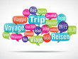canvas print picture - nuage de mots bulles : voyage