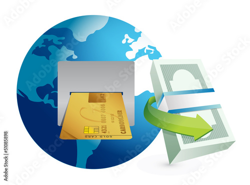 Illustration: global atm illustration design graphic global atm illustration design graphic