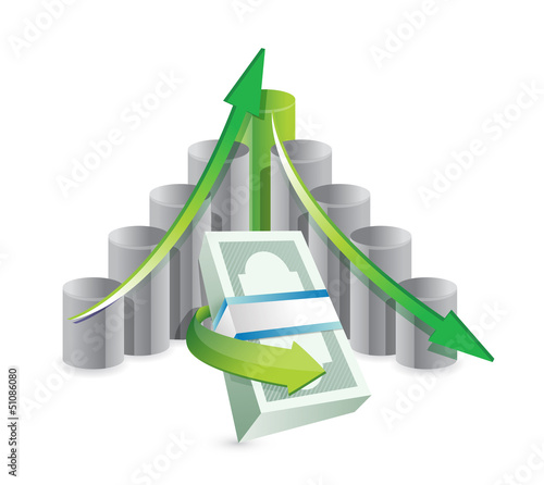 Illustration: financial graph financial graph