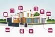 maison contemporaine + pictos