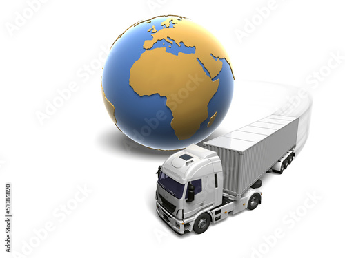 Illustration: globe_truck_mv globe_truck_mv