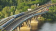 Dnieper River time lapse.  Kiev, Ukraine