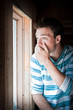 Young man at the window