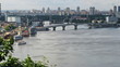 Dnieper River time lapse.  Kiev, Ukraine