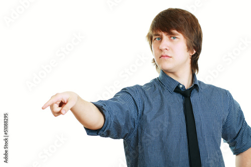 Photo: angry male pointing angry male pointing