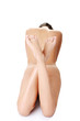 Beautiful nude fit woman body