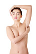 Beautiful fit topless woman