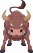 Angry bull cartoon