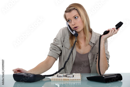 Photo: Switchboard operator Switchboard operator
