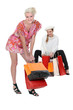 Two women with shopping bags