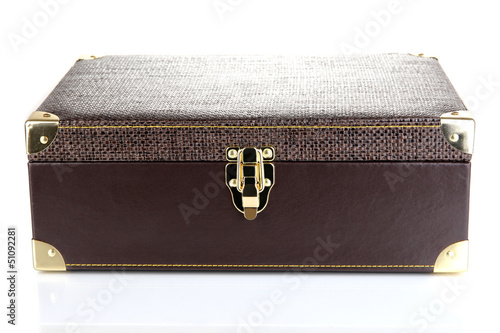Photo: Suitcase isolated on white Suitcase isolated on white