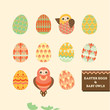 Happy easter eggs