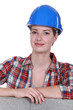 Female construction worker