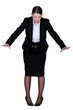 Businesswoman on the edge