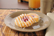 Danish rolls with raspberry filling