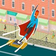 Flight superhero