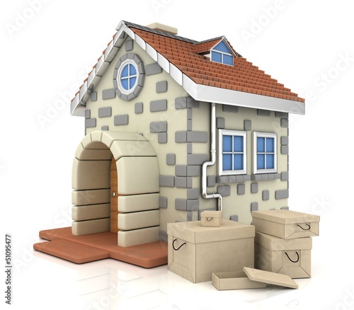 Illustration: house, box house, box