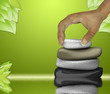 Illustration: Zen stones with bamboo Zen stones with bamboo