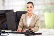 Photo: young businesswoman in office young businesswoman in office