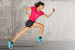 sport woman starting running