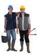 A team of tradesmen