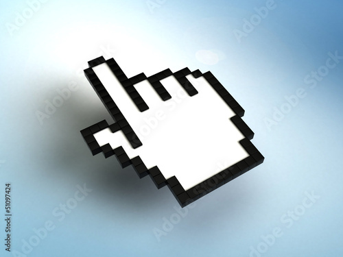 Illustration: hand mouse cursor hand mouse cursor