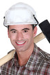 Close up of a worker.