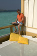 Business man in Maldives