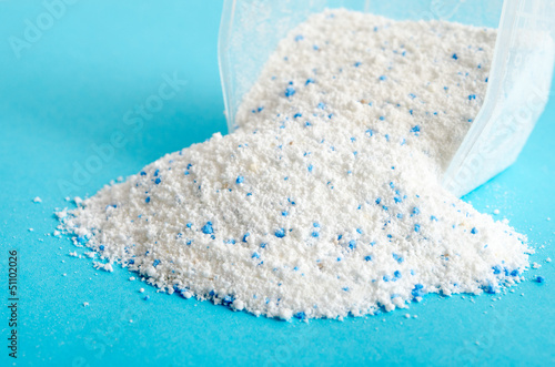 Photo: Messbecher mit Waschpulver Messbecher mit Waschpulver