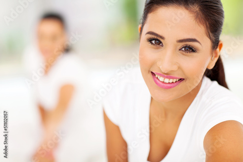 Photo: portrait of exercising woman portrait of exercising woman