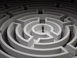 Illustration: Tiny man in a maze Tiny man in a maze