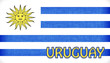 Linen flag of Uruguay
