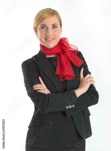 Photo: Smiling hostess Smiling hostess