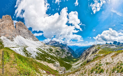 Photo: beautiful panorama of mountains beautiful panorama of mountains